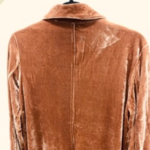 Velour Long Jacket, M, New - Picture 6 of 8
